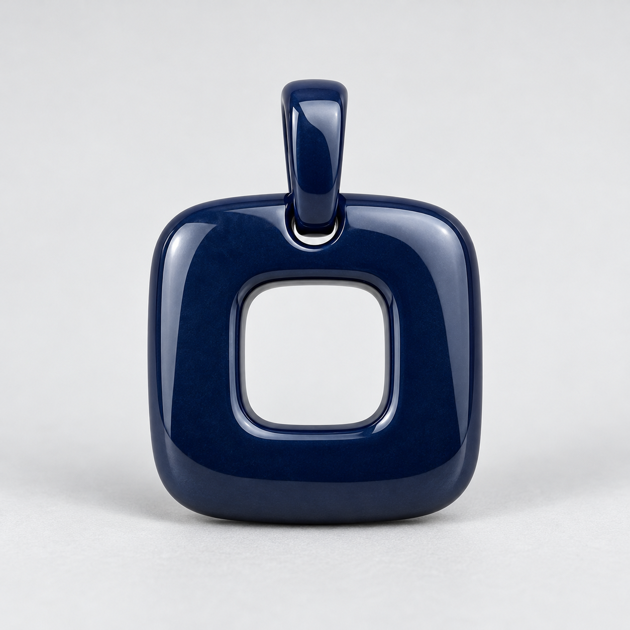 Navy Blue Square Pendant