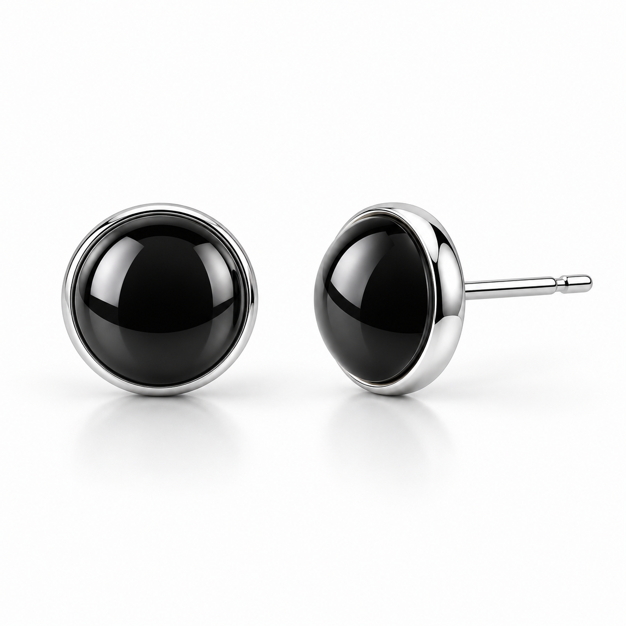 Geometric Ceramic Stud Earrings