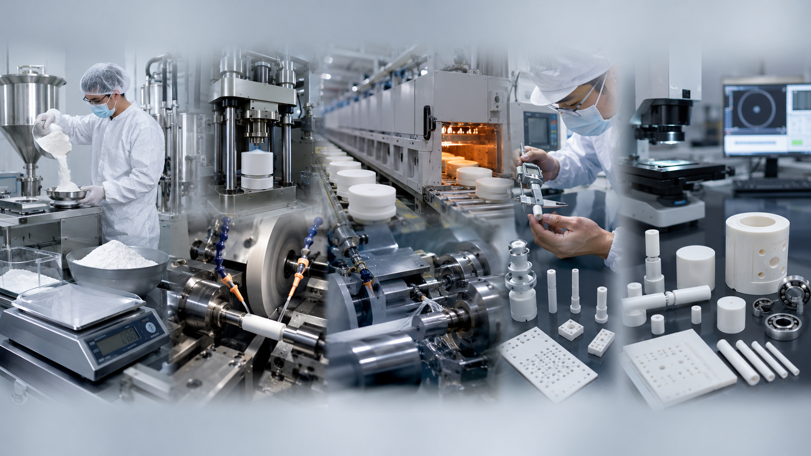 Precision ceramic components in modern laboratory environment