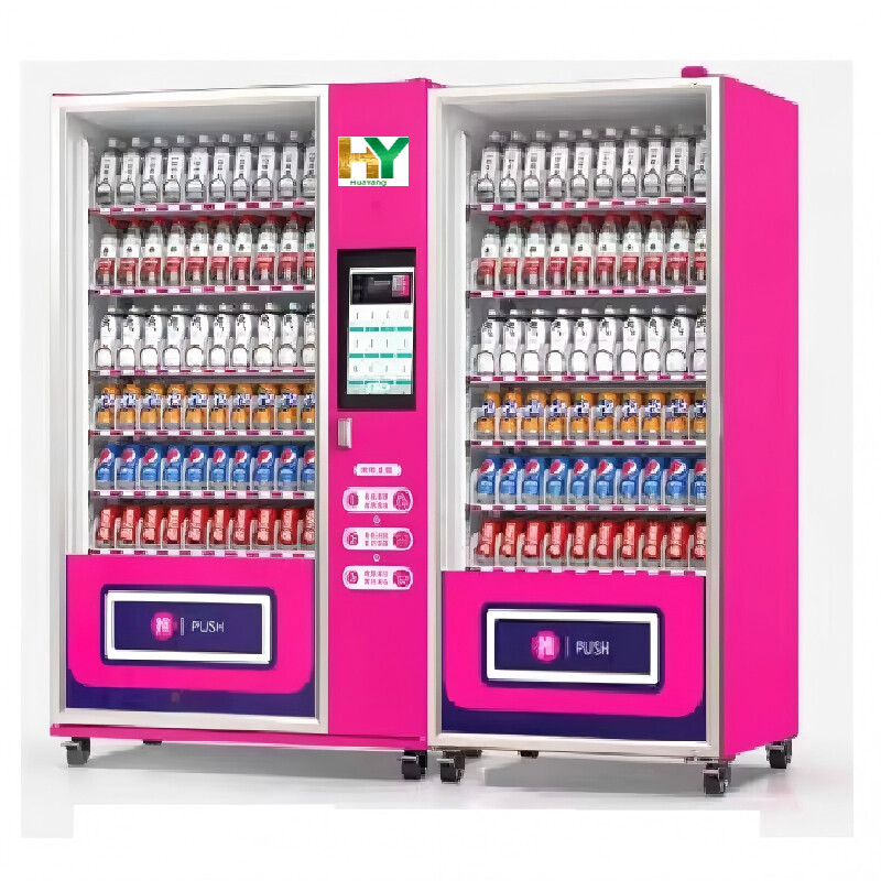 Vending machines for beverages and snacks