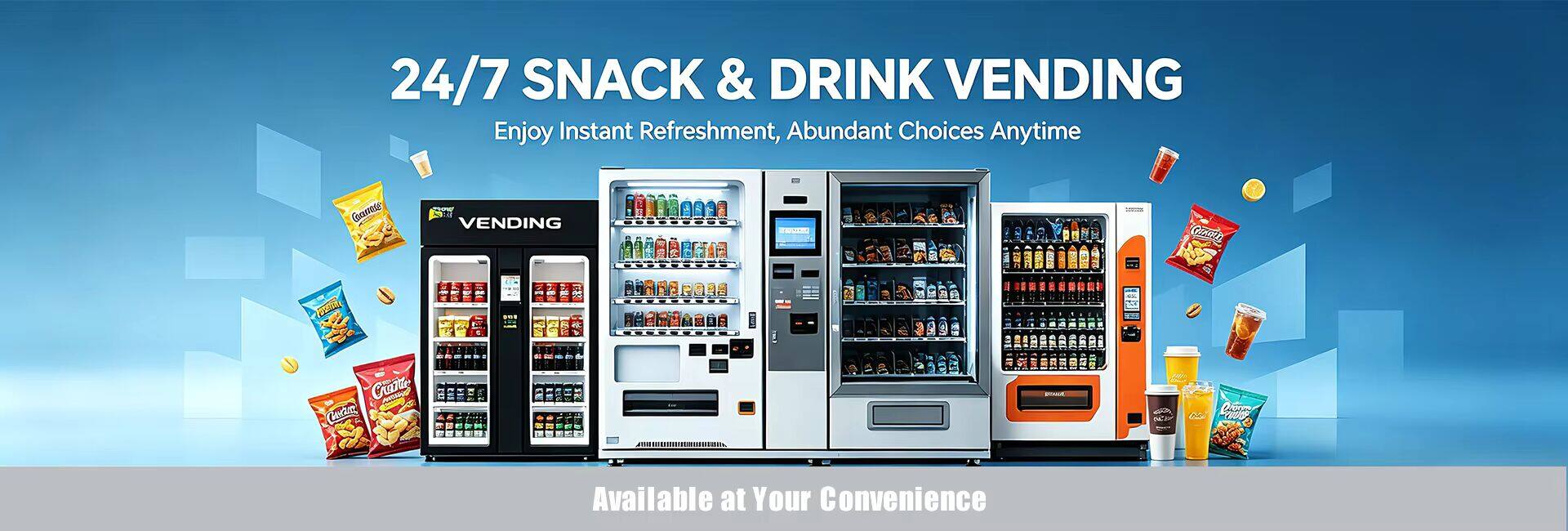 24/7 SNACK & DRINK VENDING