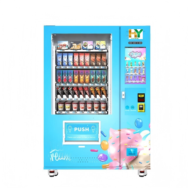 Blue Ice Cream Vending Machine