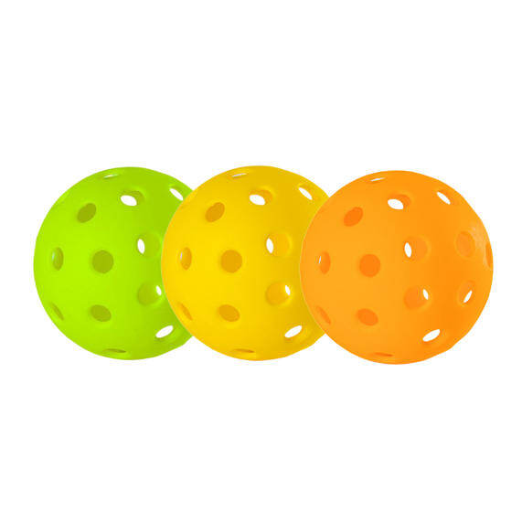 Multicolored 40-Hole Injection-Molded Pickleball