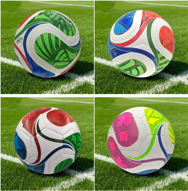 Size 5 Training Puncture-Resistant PU Leather Adult Soccer Ball