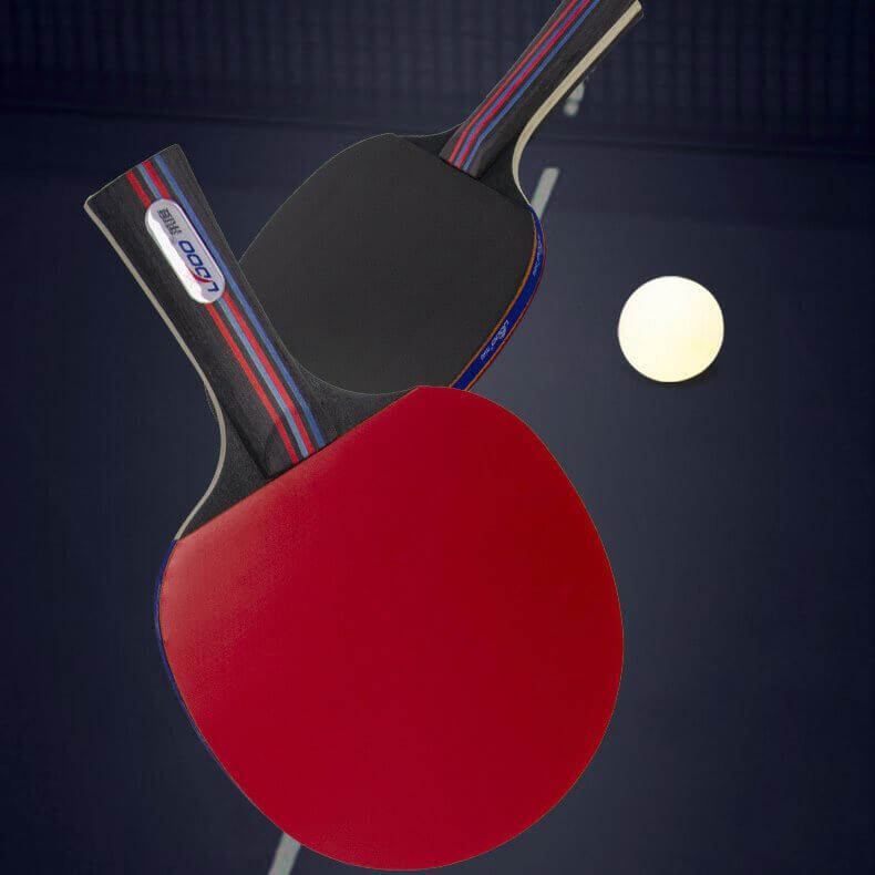 Double-Sided Anti-Spin Rubber Table Tennis Racket Set