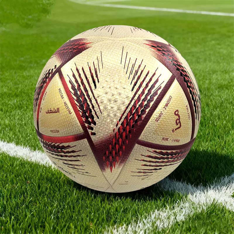 Size 4 PU-Bonded Soccer Balls with the Same Leather-Like Finish as Those Used in the World Cup, Euro Cup, Copa Am��rica, and Champions League