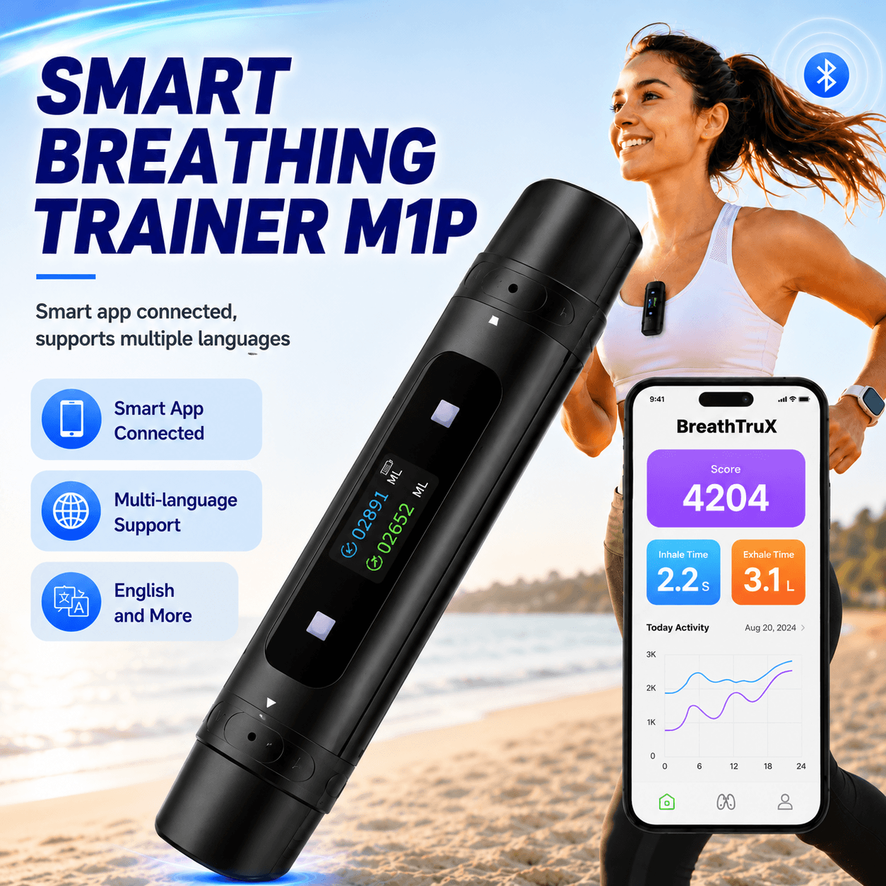 M1p Smart Breathing Trainer