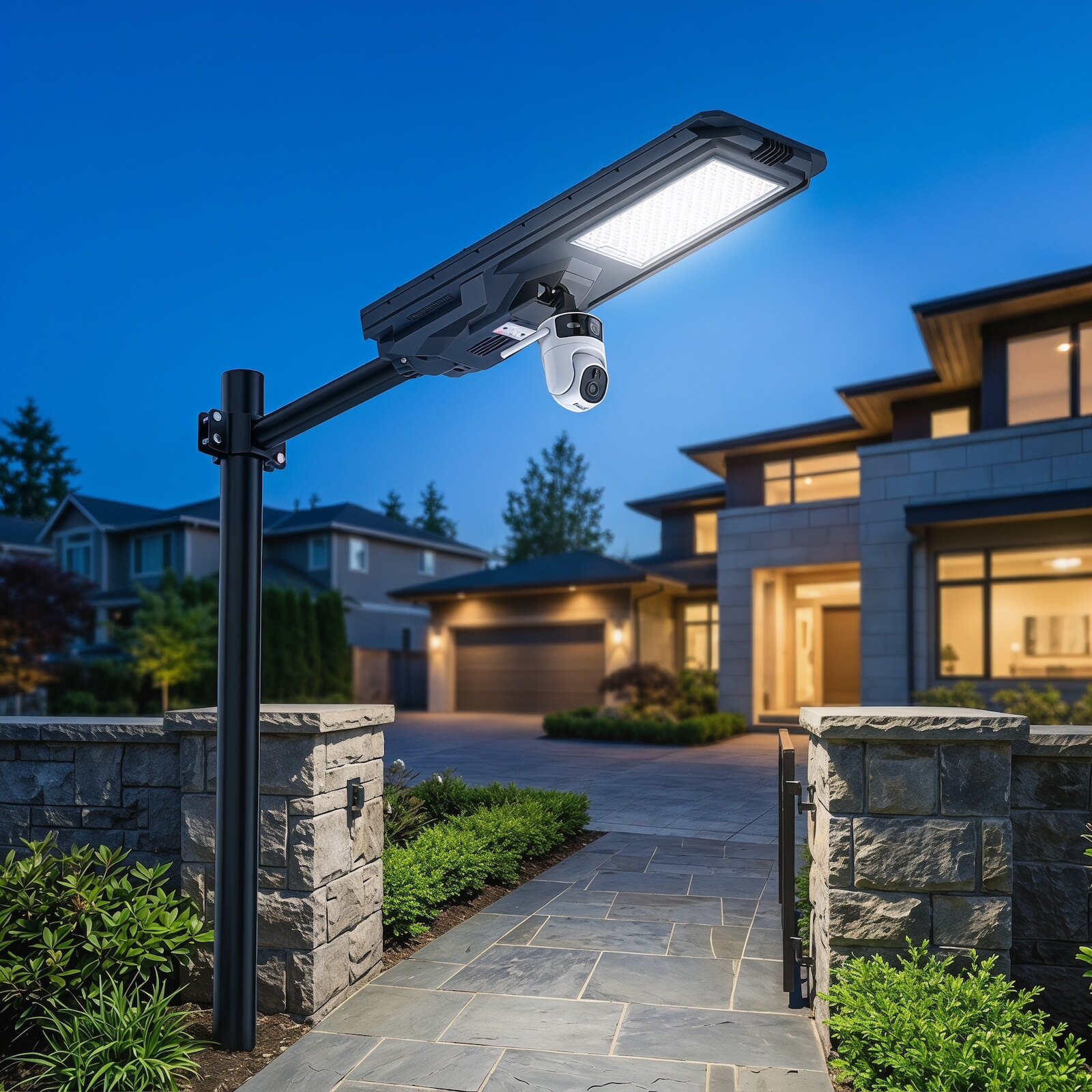Solar Security Camera Light 2K
