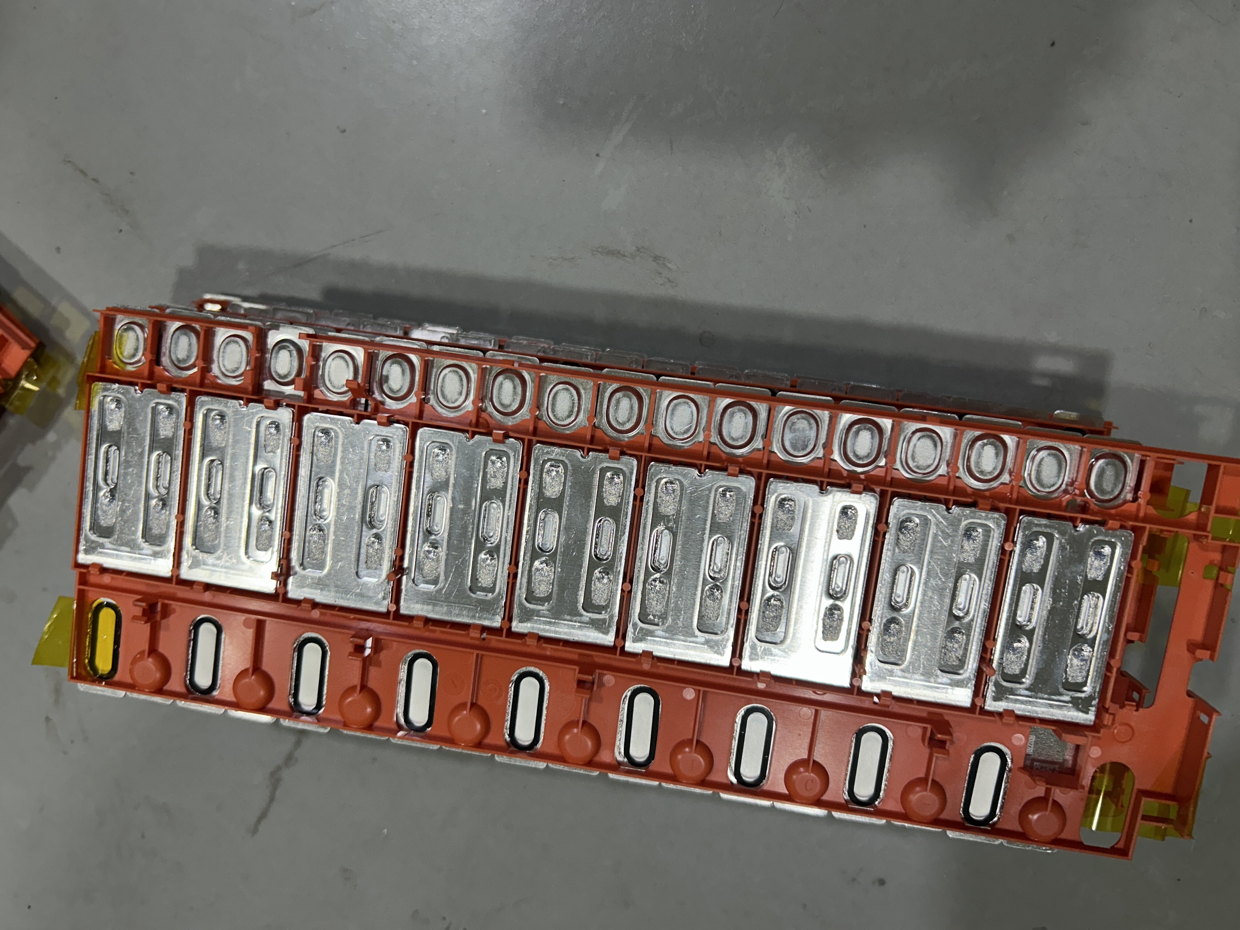 Battery module busbar welding