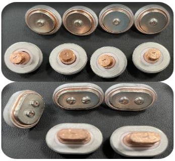 Battery cap stamping