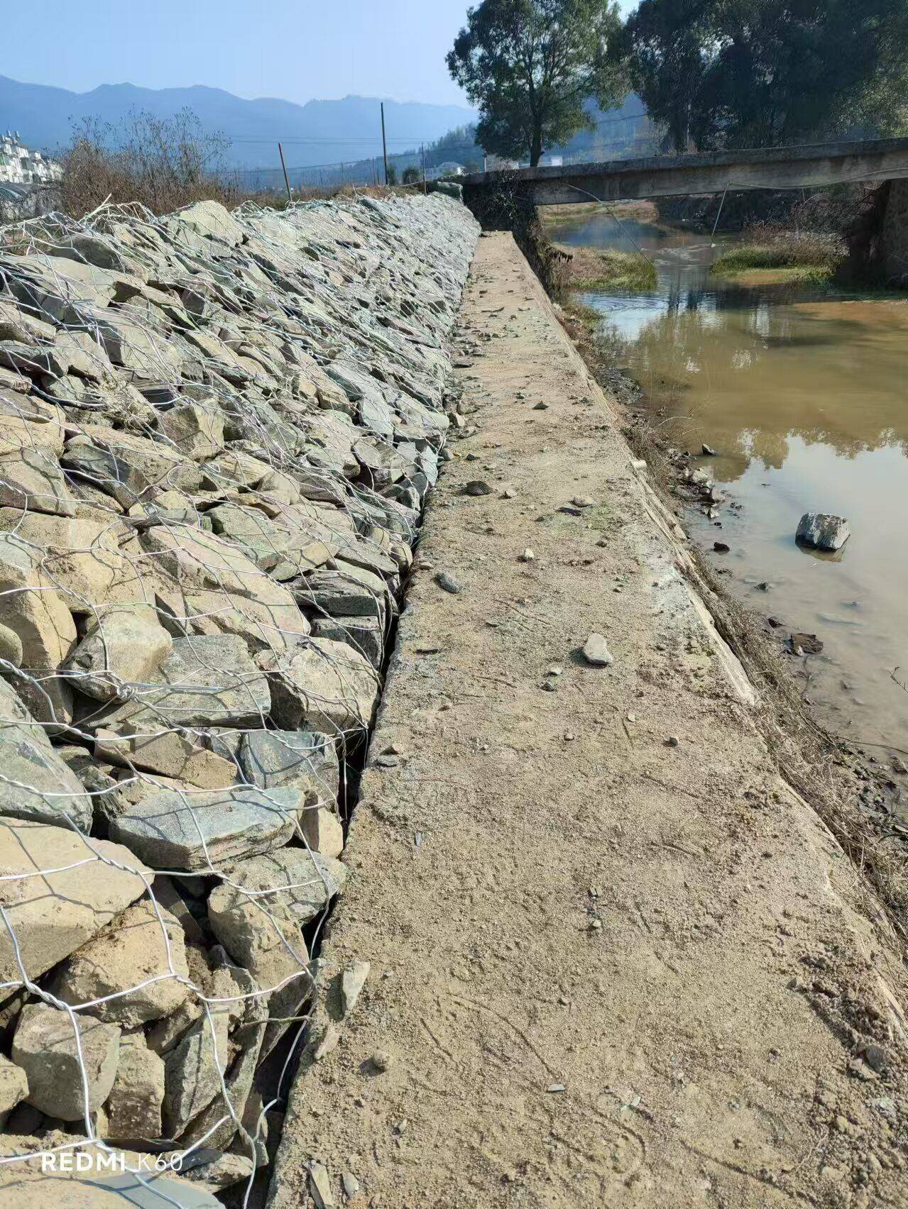 河道护坡格宾网工程实景