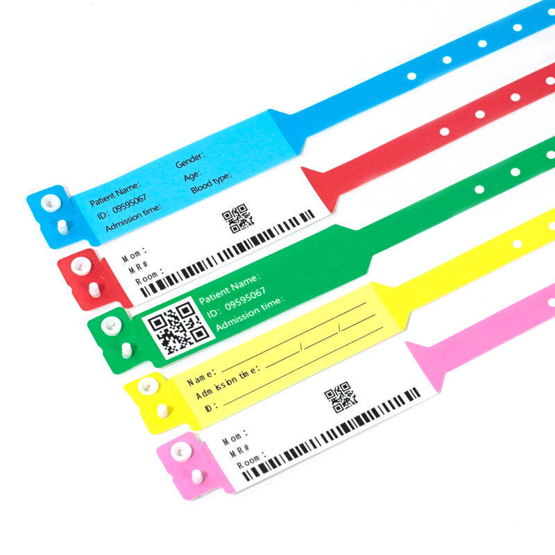 Five-color barcode patient identification wristbands for differentiated patient populations and risk levels