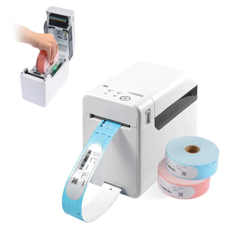 Thermal printer and wristbands used during a medication pass