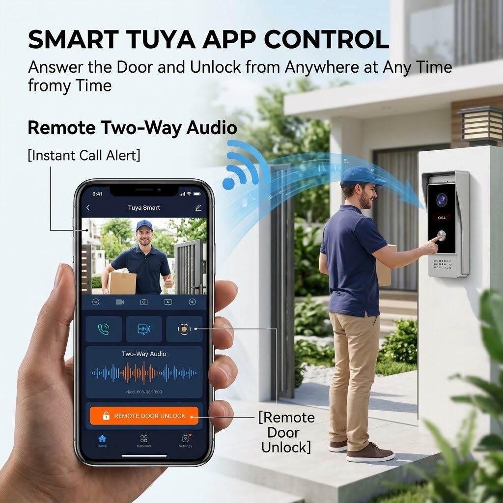 Tuya WiFi 7-Inch Smart Video Doorbell thumbnail 3