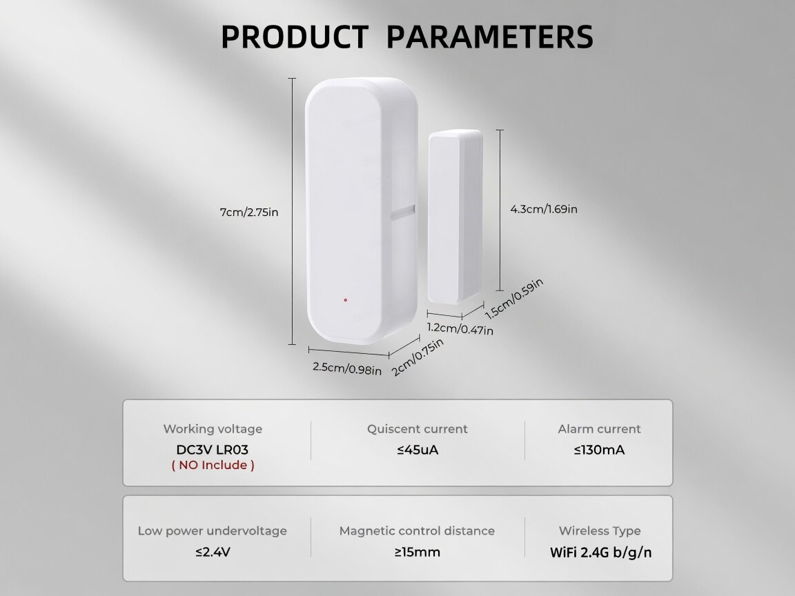 Tuya Wireless Smart Door and Window Sensor thumbnail 8