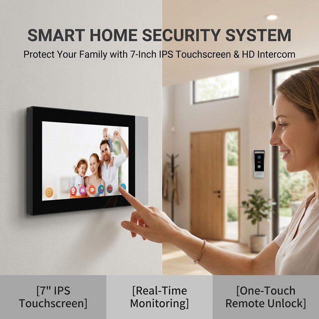 Tuya WiFi 7-Inch Smart Video Doorbell thumbnail 2