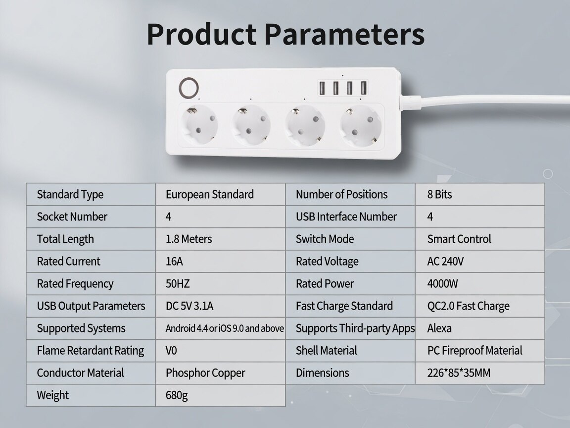 Tuya EU Standard Smart Power Strip thumbnail 8