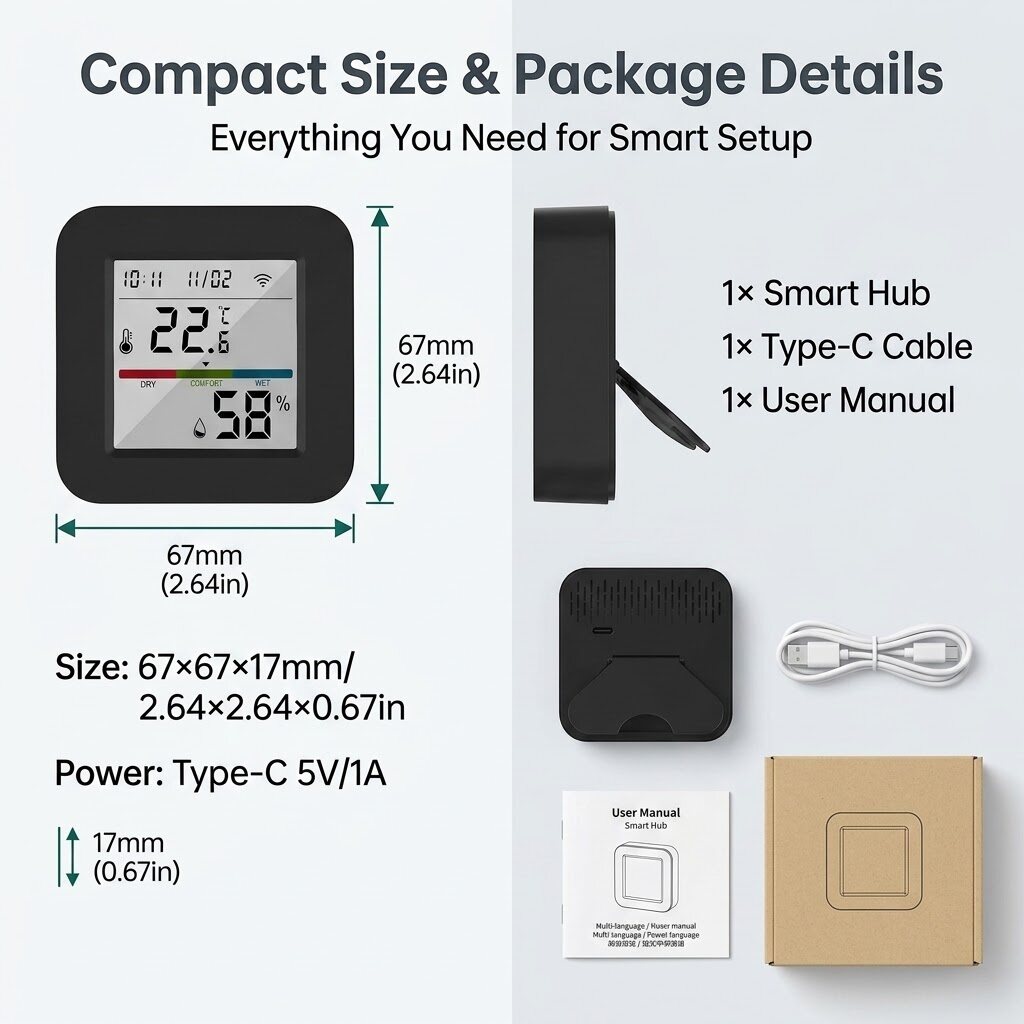 Tuya WiFi IR Remote & Temperature/Humidity Sensor thumbnail 7