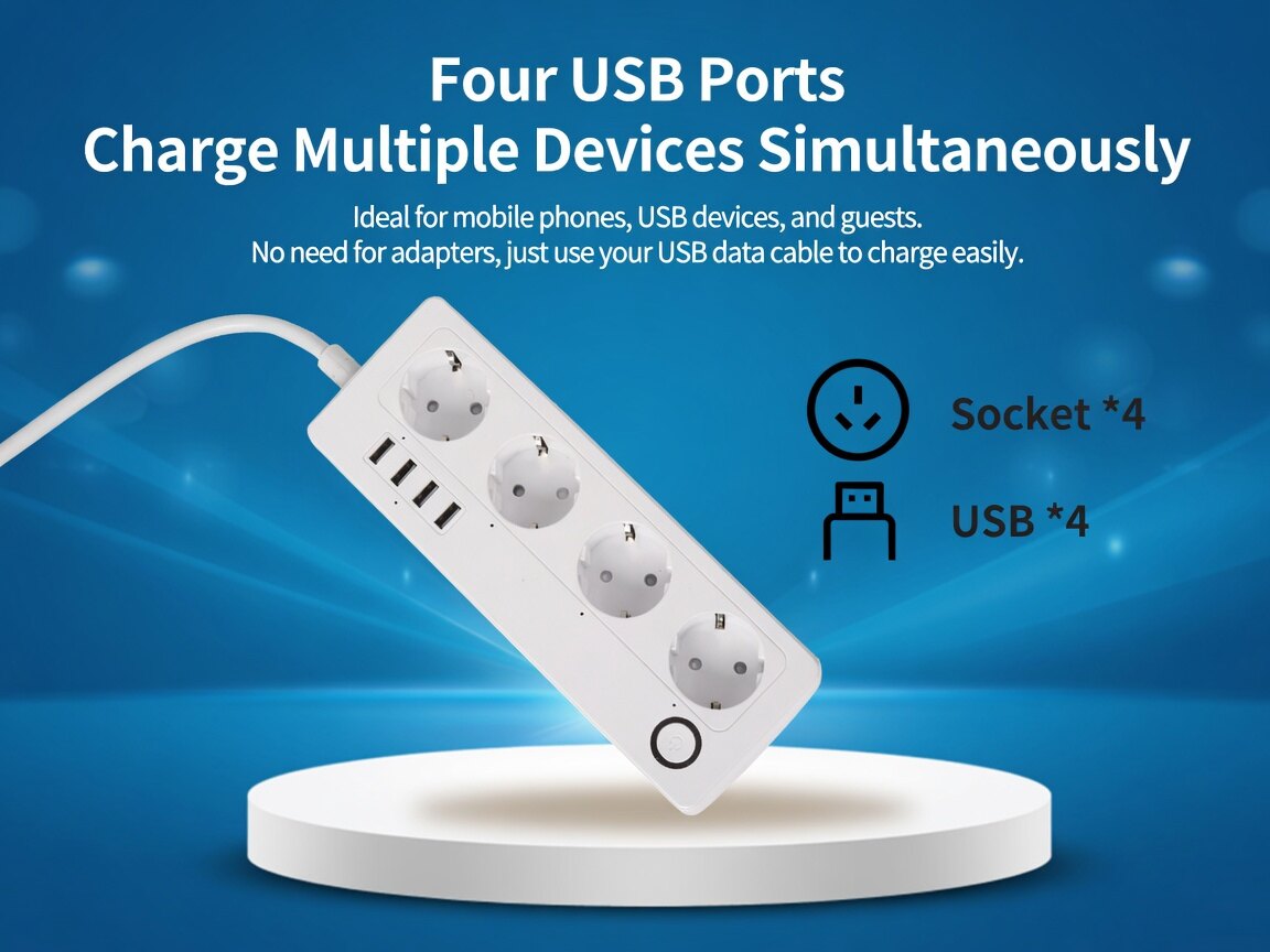 Tuya EU Standard Smart Power Strip thumbnail 5