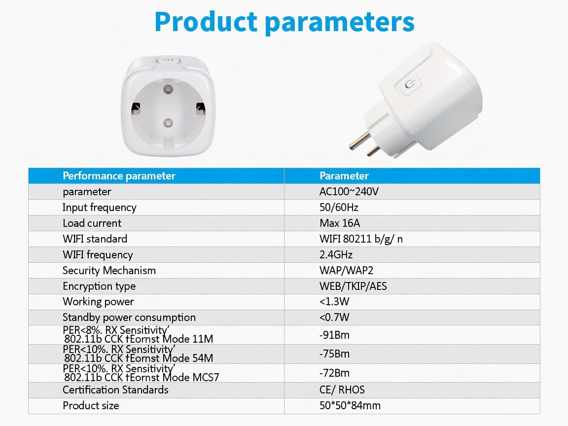 Tuya EU Standard Smart Plug thumbnail 6