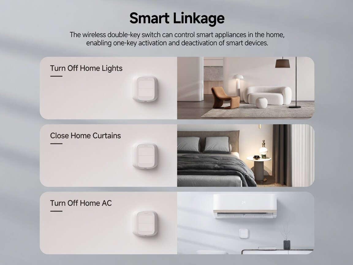 Tuya Double Wireless Peel-and-Stick Switch thumbnail 4
