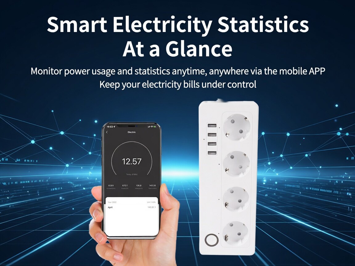 Tuya EU Standard Smart Power Strip thumbnail 4