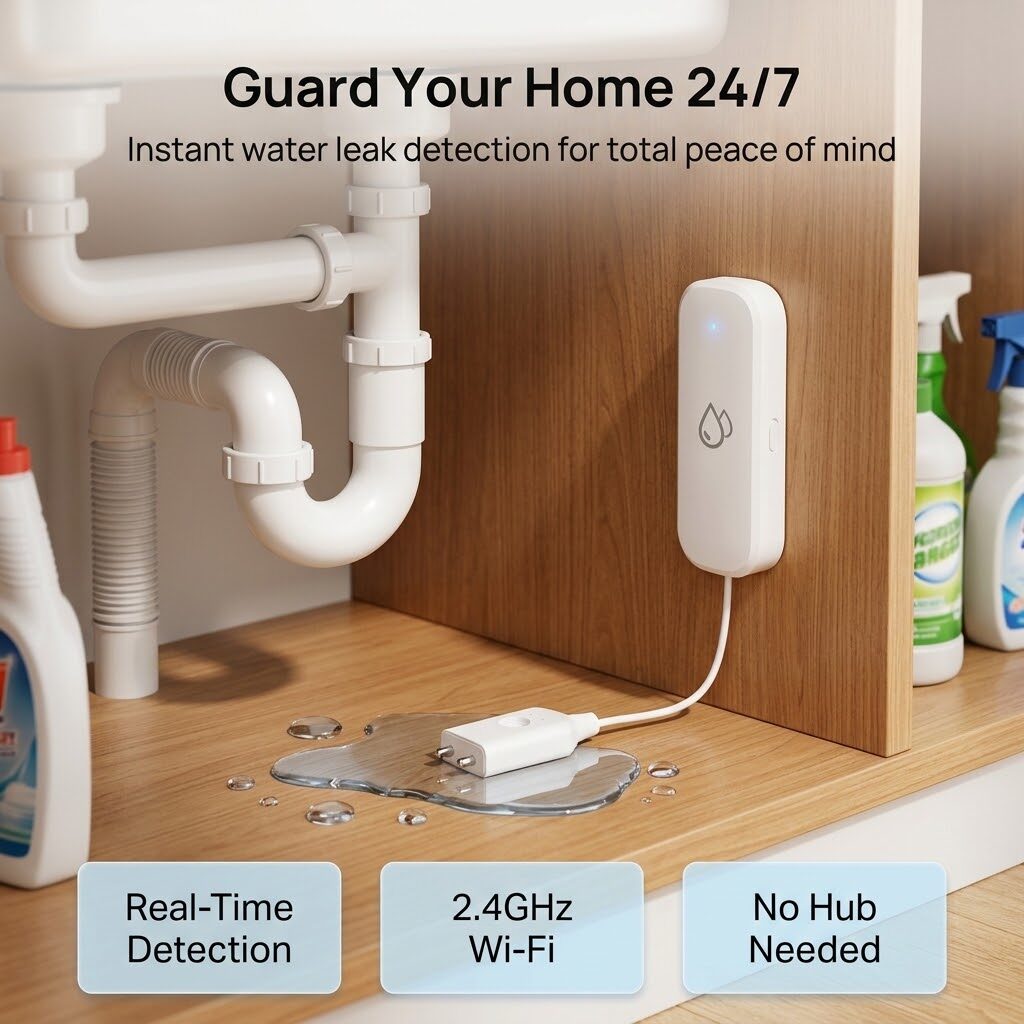 Tuya WiFi Water Leak & Water Level Sensor thumbnail 2