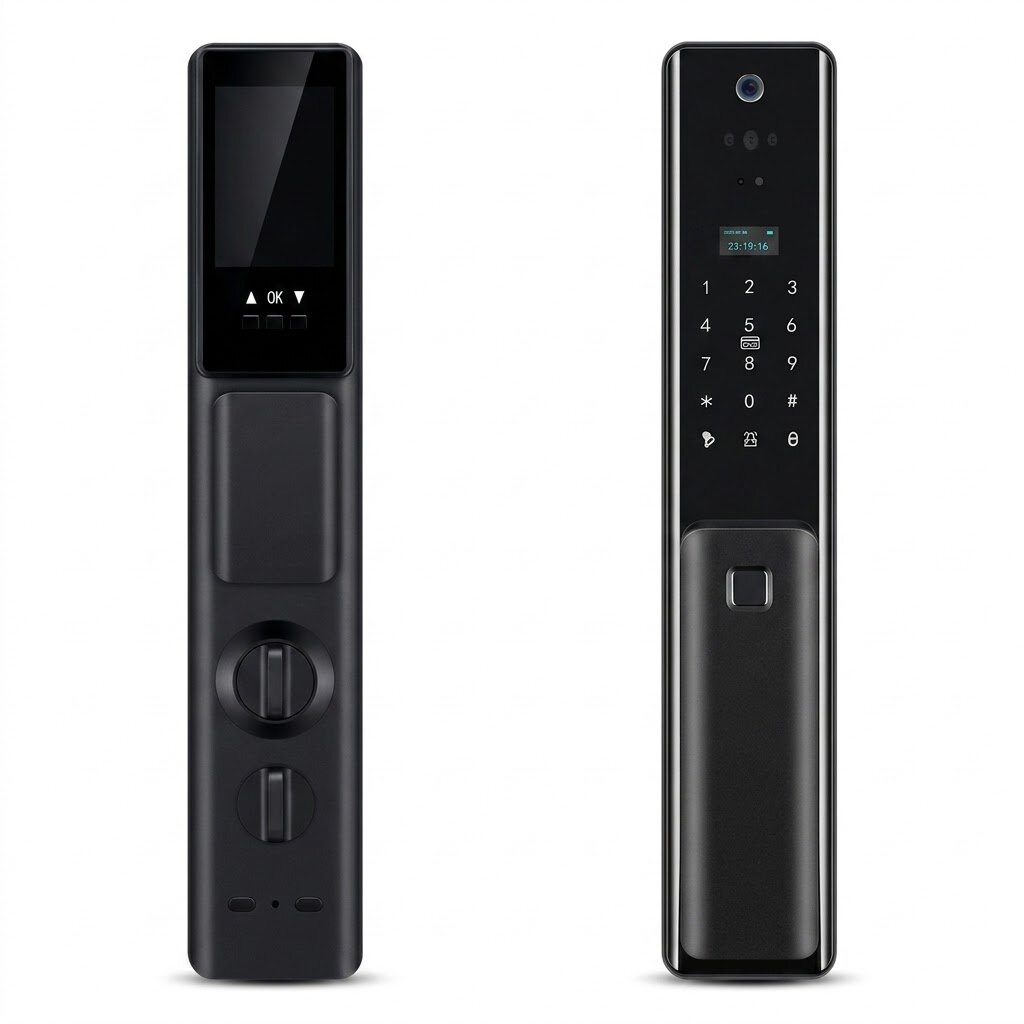Tuya WiFi Fully Automatic 3D Face Recognition Visual Cat Eye Smart Door Lock