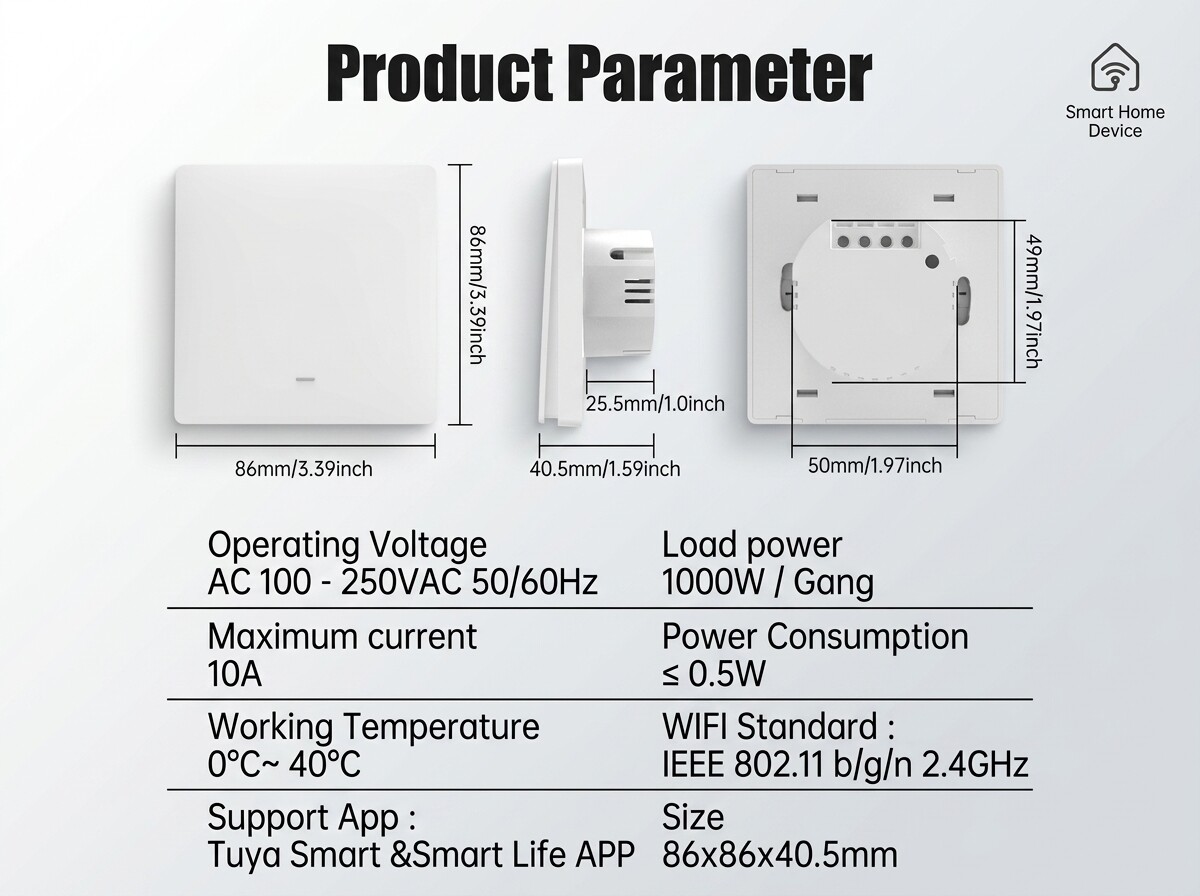 Tuya Zigbee Wall Smart Switch thumbnail 8