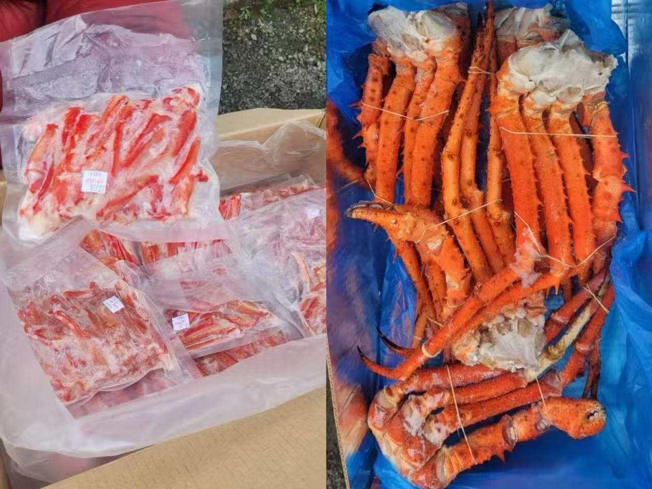 新西兰金帝王蟹蟹肉，蟹腿