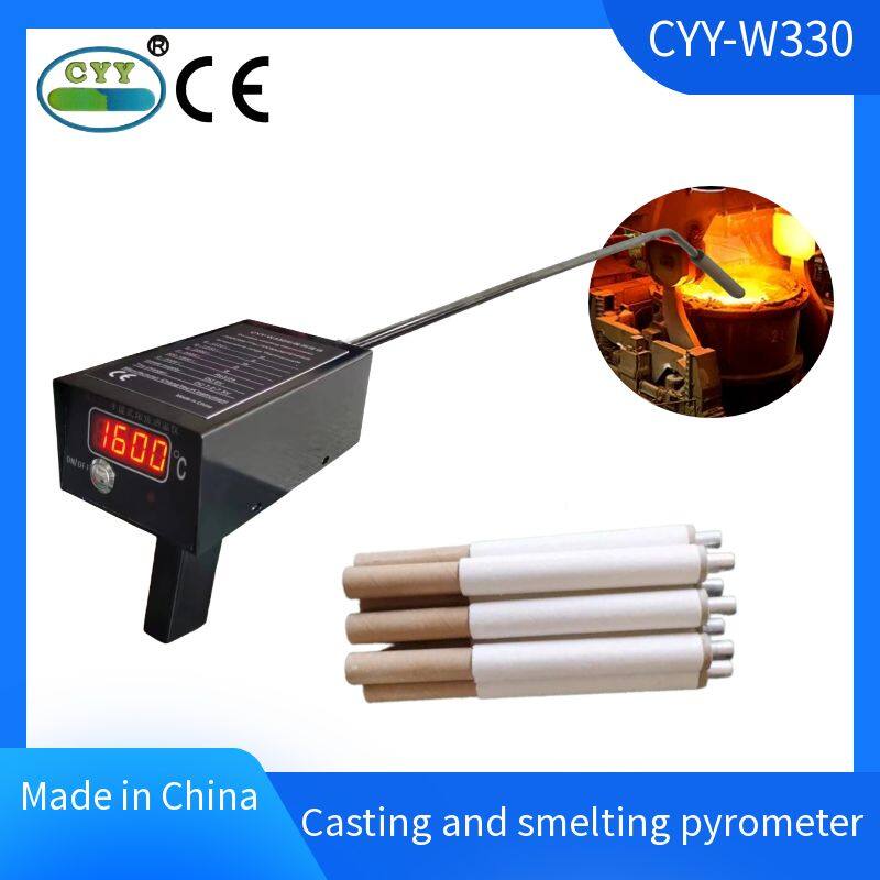 Metal melting temperature meter