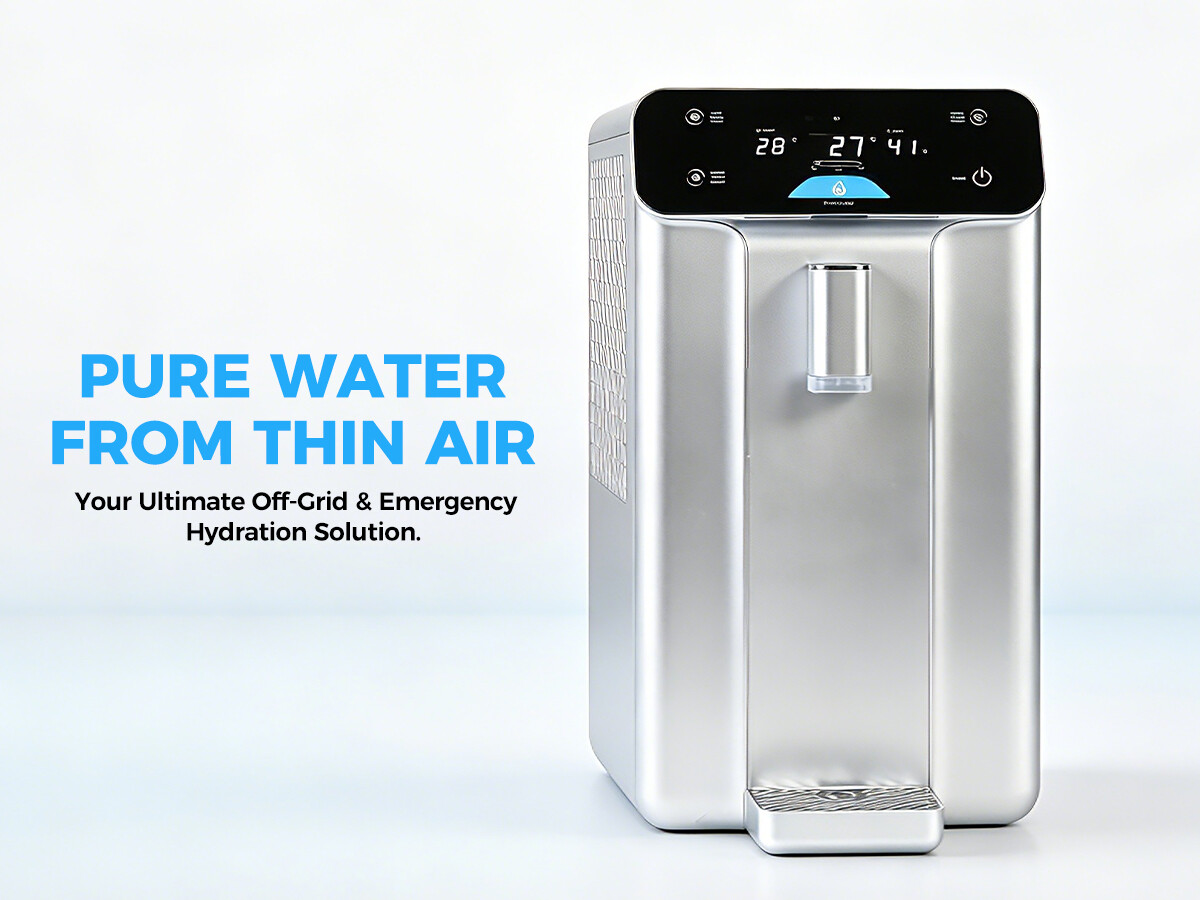 Colduck Atmospheric Water Generator, 2.6 Gal/ 10L/ Day Desktop Water Maker Machine from Air view 5