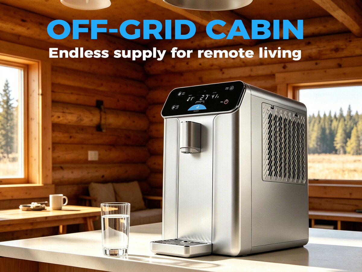 Colduck Atmospheric Water Generator, 2.6 Gal/ 10L/ Day Desktop Water Maker Machine from Air view 4