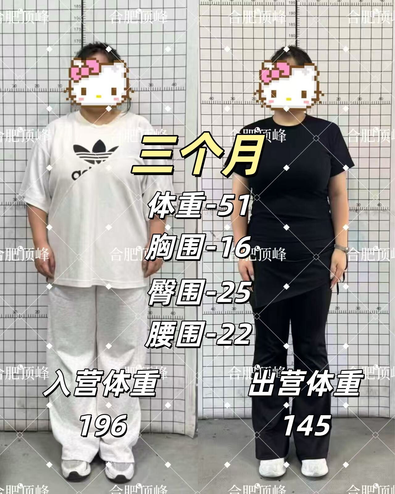 学员李女士减重成果
