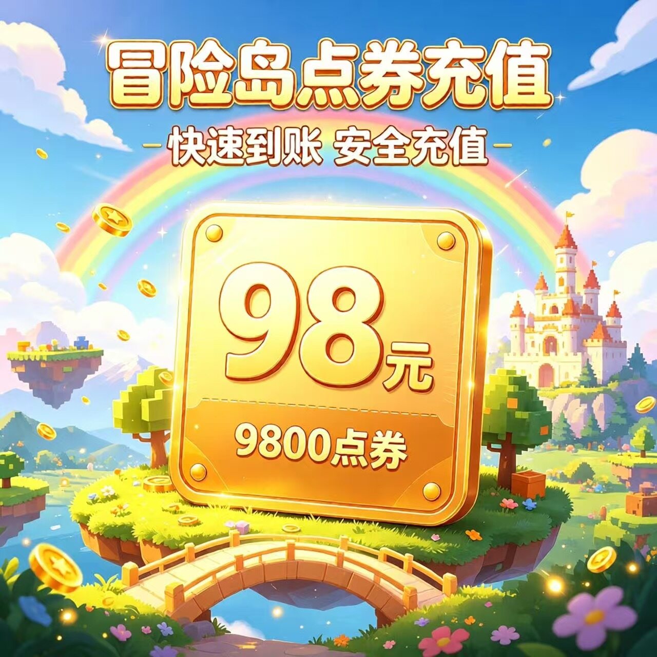 盛趣点券98元 冒险岛点卡98元 冒险岛点卷9800点券
