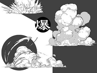 Explosion Element Sketch - Fen