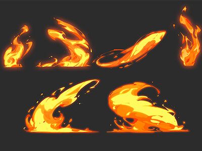 Cartoon Fire Element