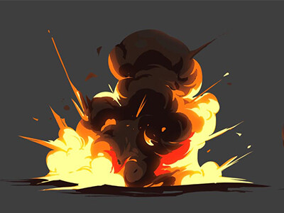 cartoon explosion