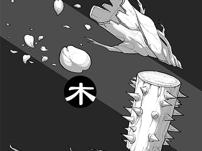 Wood Element Sketch - fen