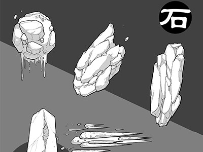 Stone Element Sketch - Fen