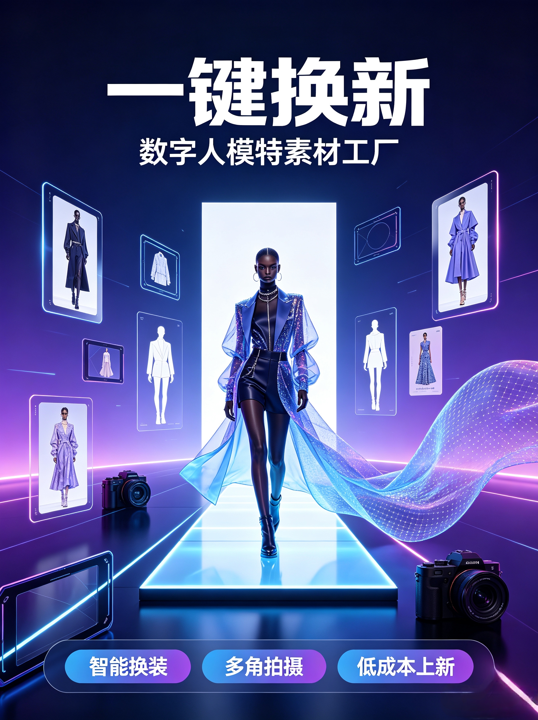 一键换新（数字人模特）