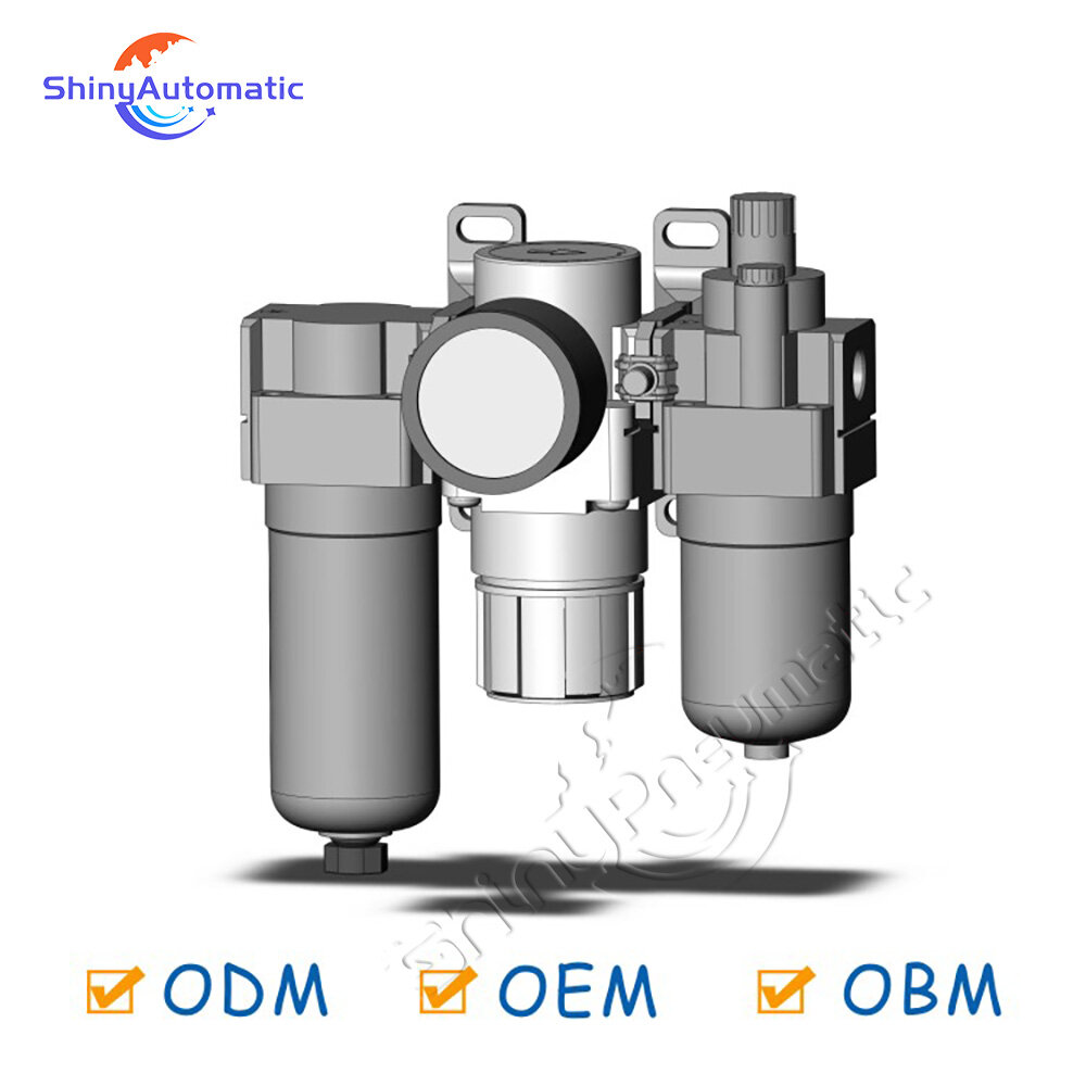 Блоки подготовки воздуха (FRL) серий AC20/AC30/AC40/AC20C/30C/40C-01-02-03-04G/E-B-A