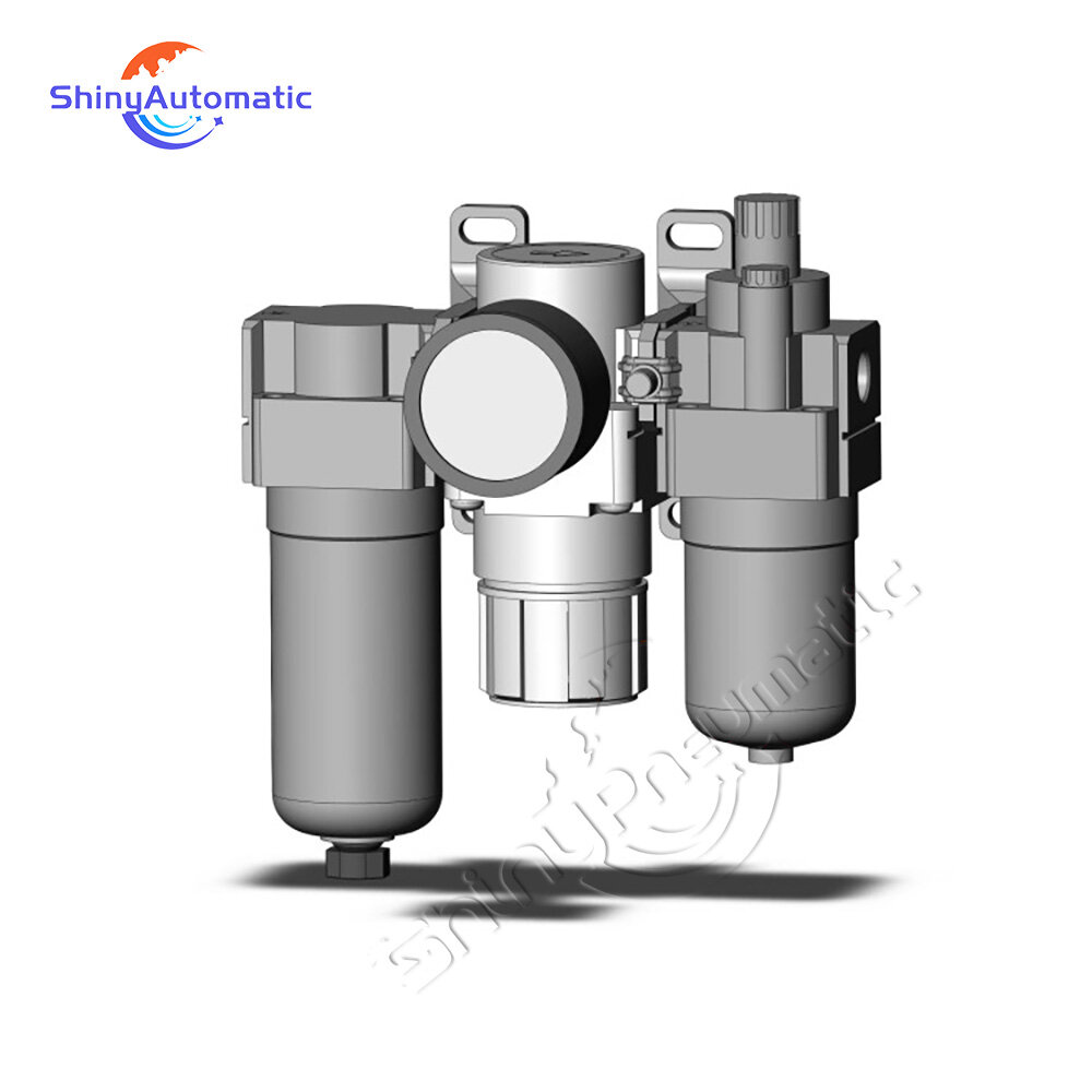 Блоки подготовки воздуха (FRL) серий AC20/AC30/AC40/AC20C/30C/40C-01-02-03-04G/E-B-A - миниатюра 4