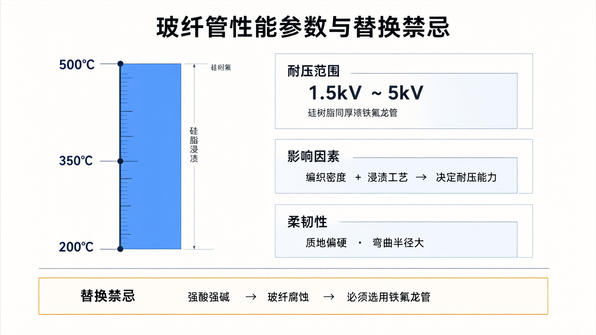 玻纤管性能参数与替换禁忌