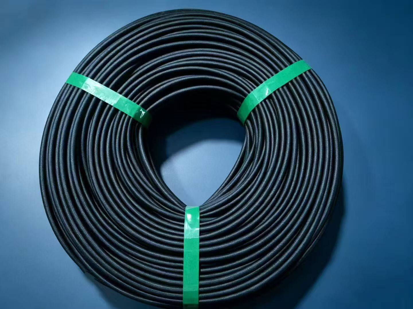 Inner silicone, outer fiberglass glass tube