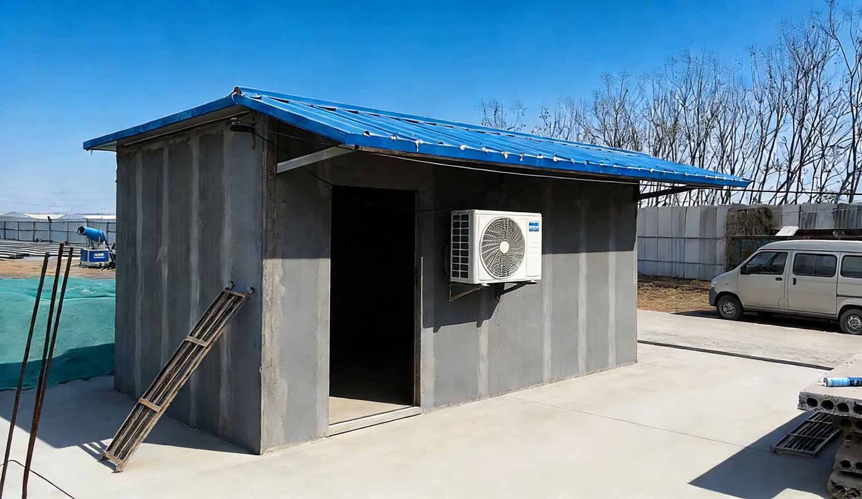 某工厂临时餐厅隔墙工程
