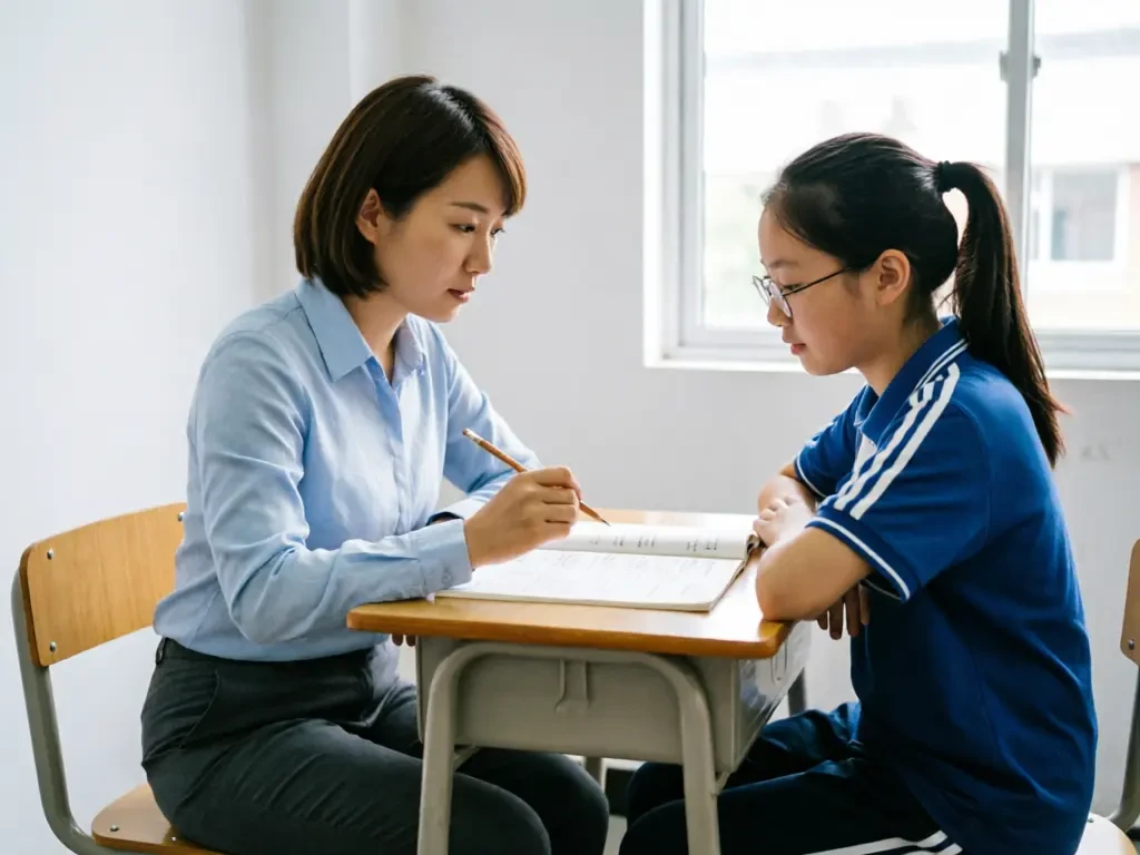 老师与学生面对面一对一辅导 · 初中数学