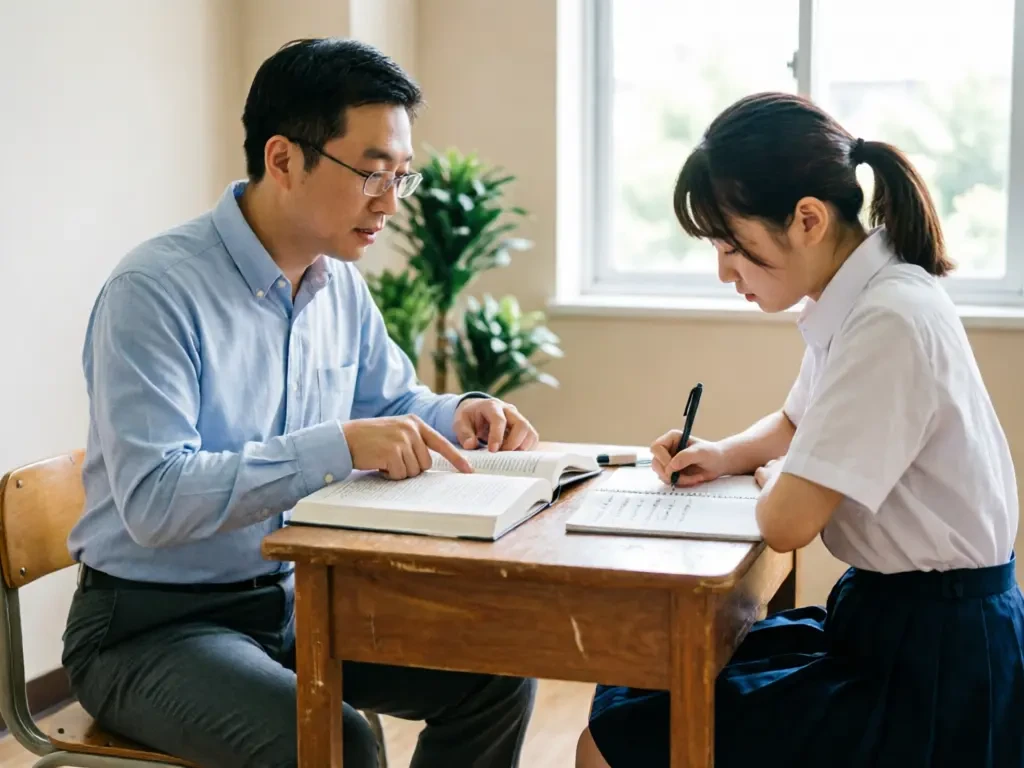 老师与学生面对面一对一辅导 · 高中英语