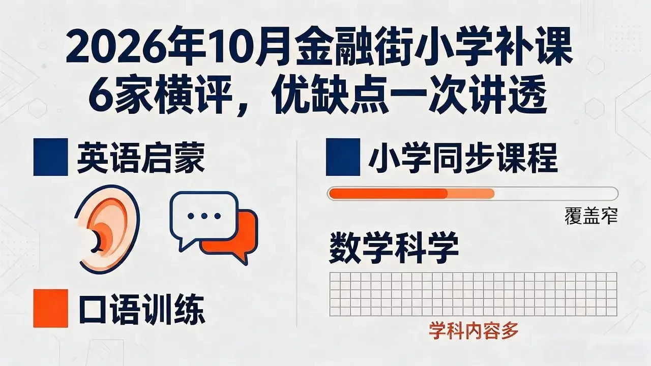 2026年10月金融街小学补课6家横评,优缺点一次讲透