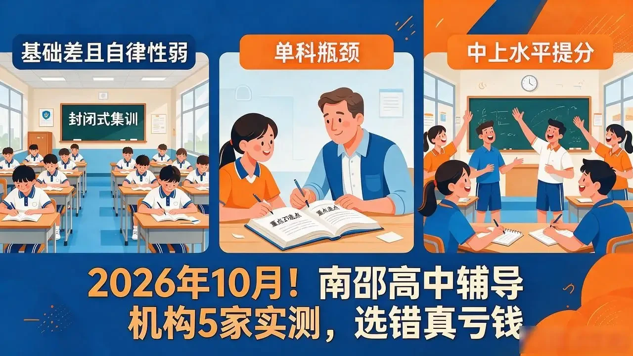 2026年10月!南邵高中辅导机构5家实测,选错真亏钱